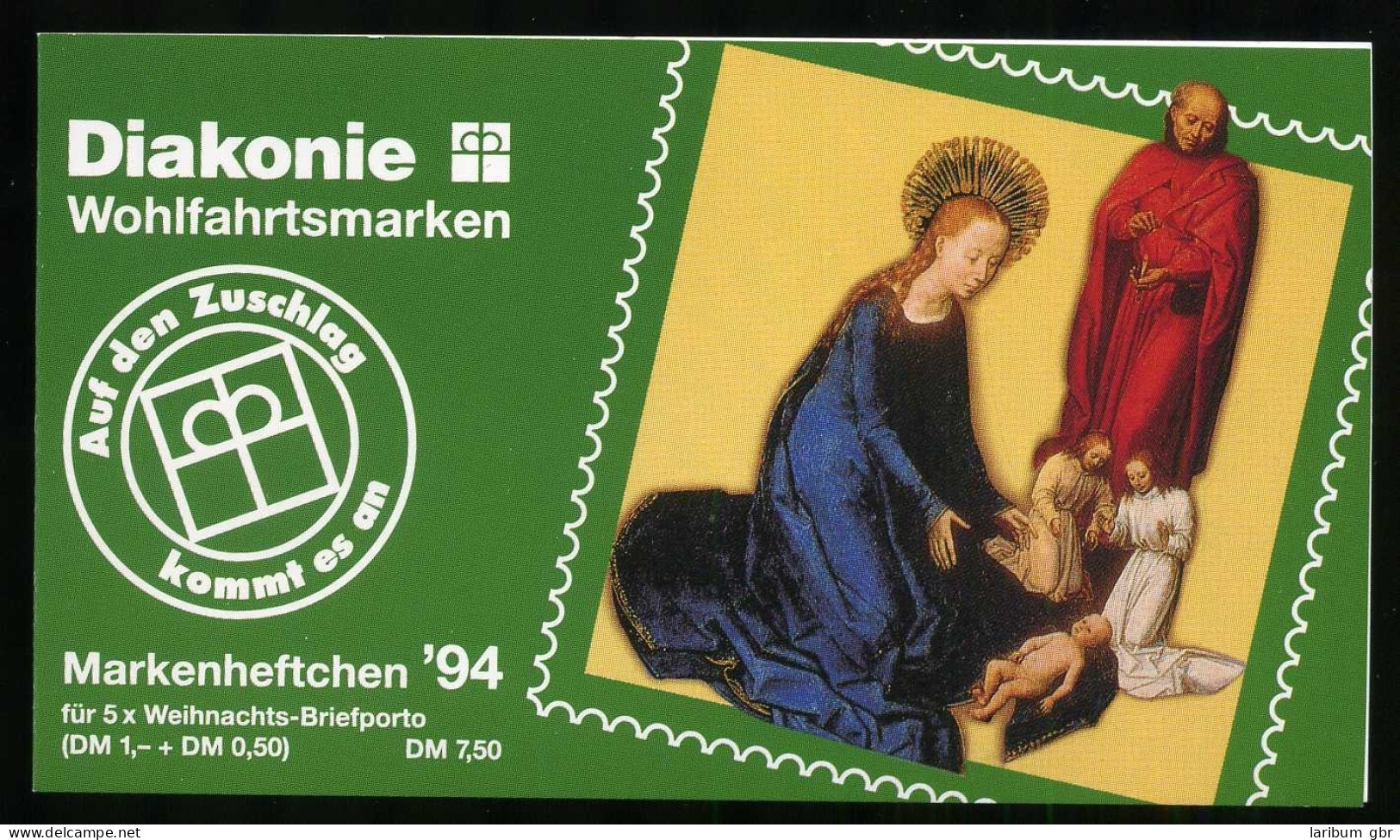 Bund Diakonie Markenheft 1994 Mit 1771 Bonn Ersttagssonderstempel #IS690 - Andere & Zonder Classificatie