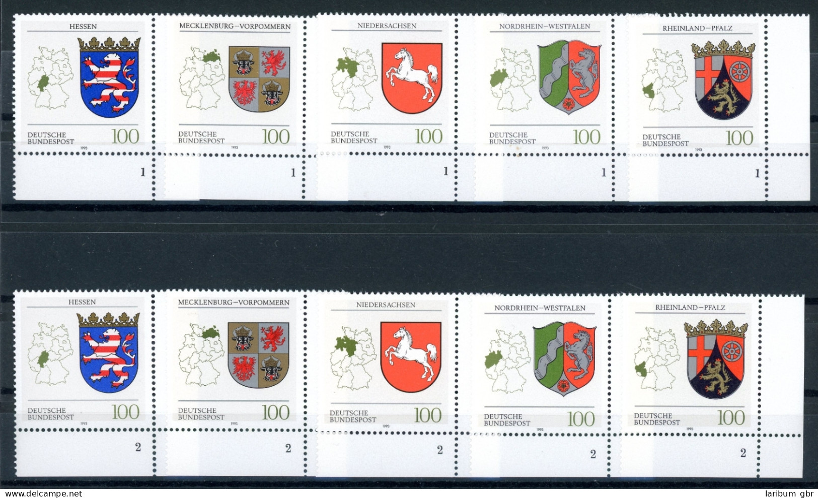 Bund 1660-1664 Postfrisch Formnummer 1-2 #HE353 - Otros & Sin Clasificación