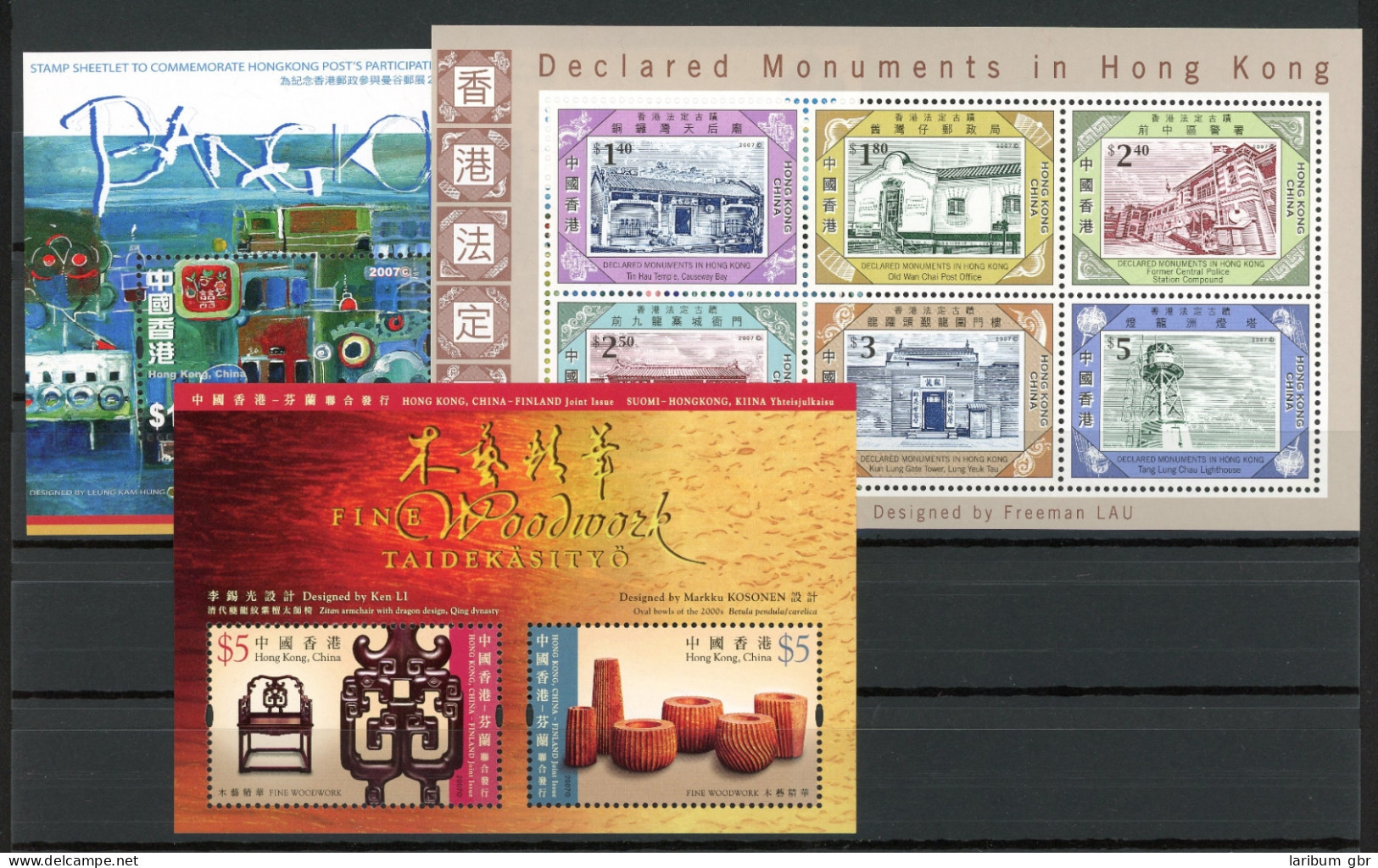 HongKong-China Block 180-182 Postfrisch #HX189 - Altri & Non Classificati