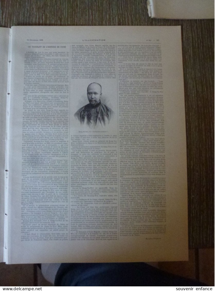 L'Illustration Décembre 1898 Chine Confucius Moderne Kang Yu Weï Place Boïeldieu Nouvel Opéra Comique Affaire Picquart - 1850 - 1899