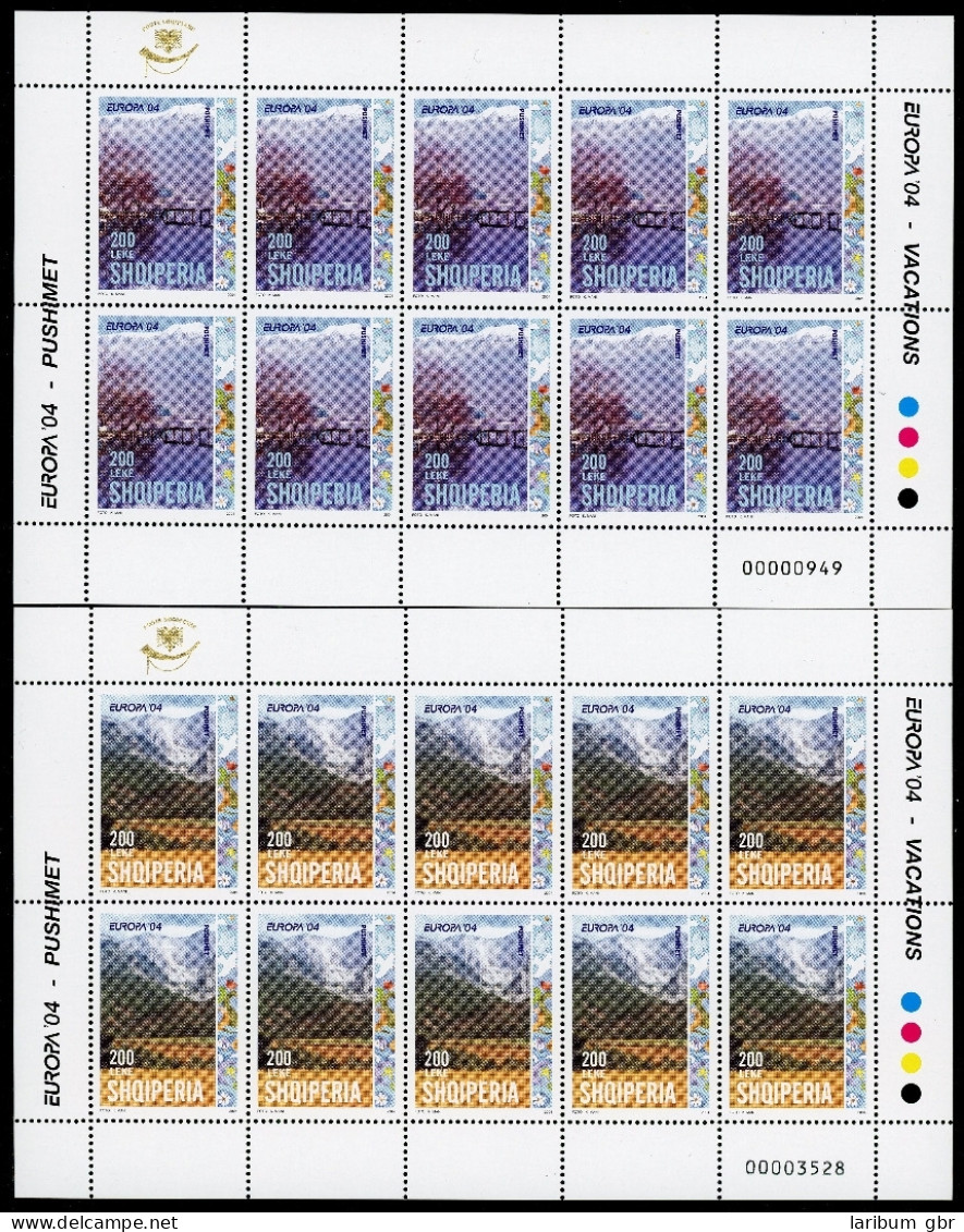 Albanien Kleinbogensatz 2966-2967 Postfrisch Cept 2004 #IS784 - Albanien