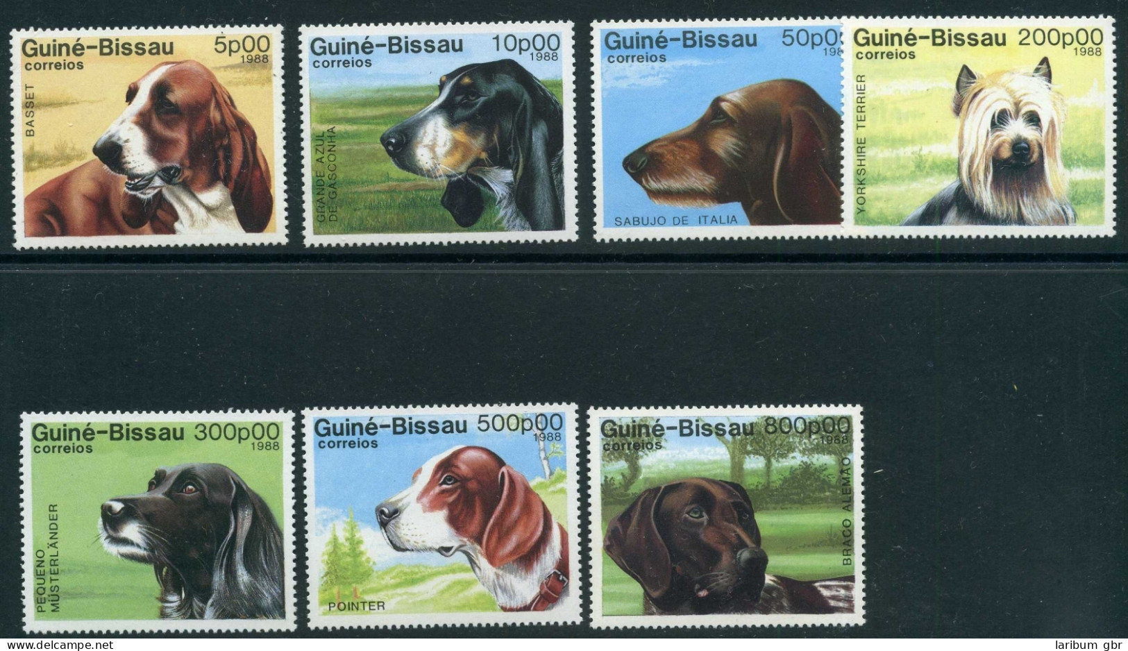 Guinea Bissau MiNr 959-65 Postfrisch Hunde #IA189 - Guinée-Bissau