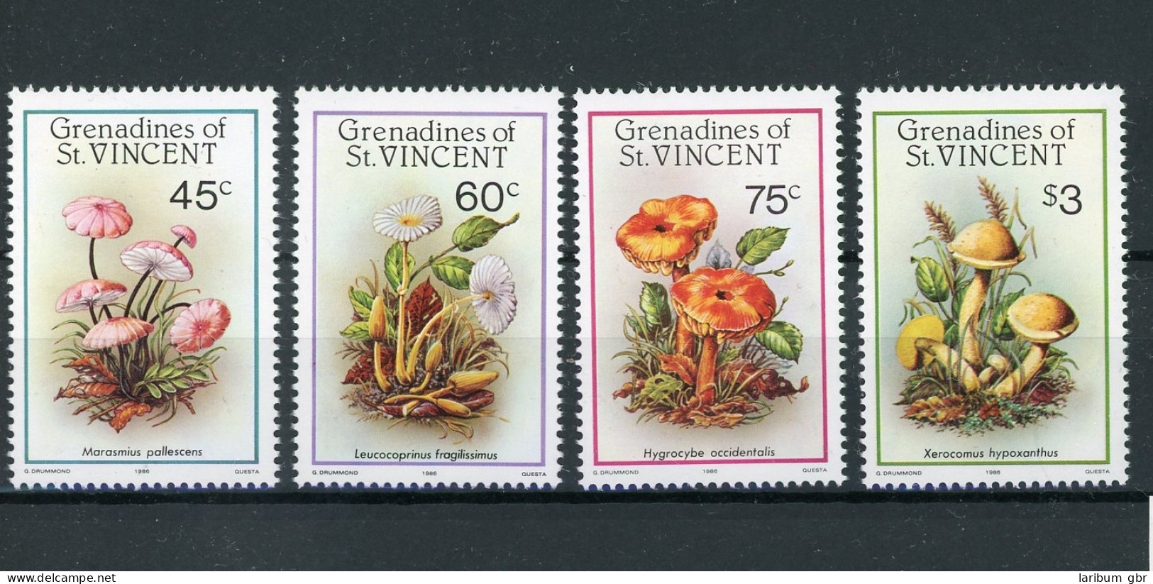 St. Vincent Grenadinen 493-496 Postfrisch Pilze #HD012 - St.Vincent Und Die Grenadinen