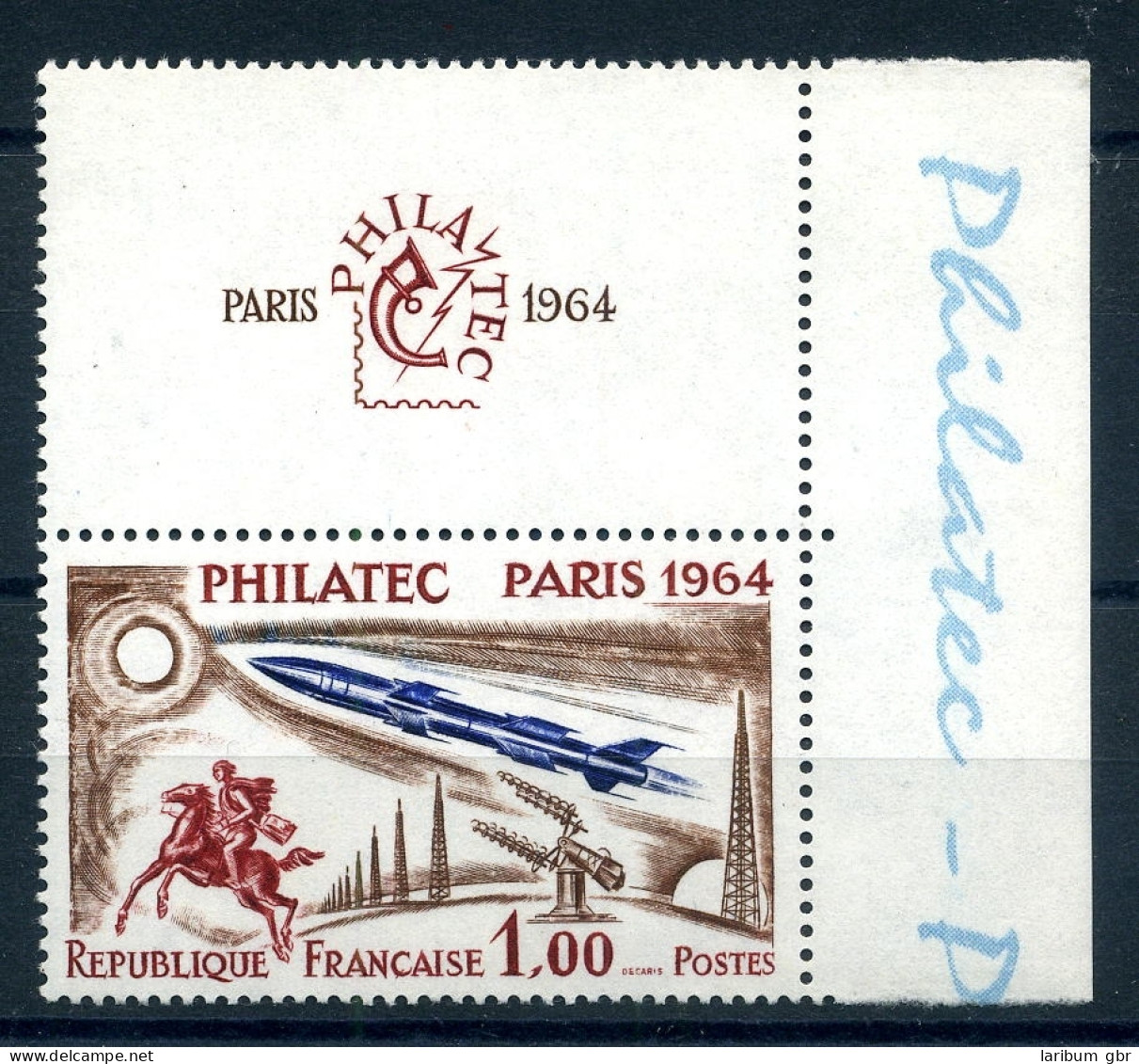 Frankreich Eckrand Or 1480 ZF Postfrisch Weltraum #HB067 - Autres & Non Classés