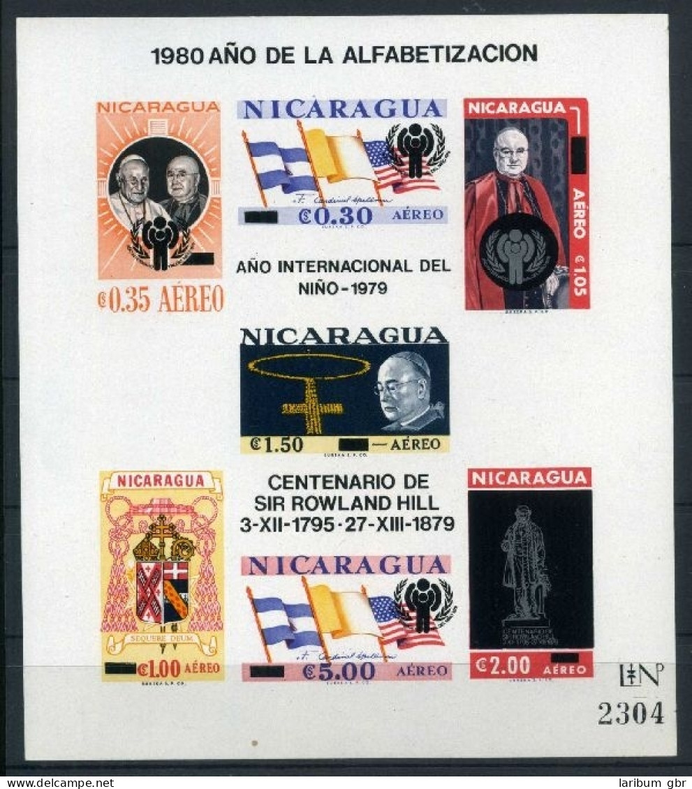 Nicaragua Block 116 Postfrisch Religion #HX333 - Nicaragua