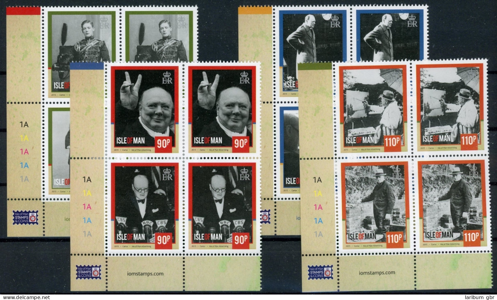 Isle Of Man 4er 1996-2003 Postfrisch Churchill #HO206 - Other & Unclassified