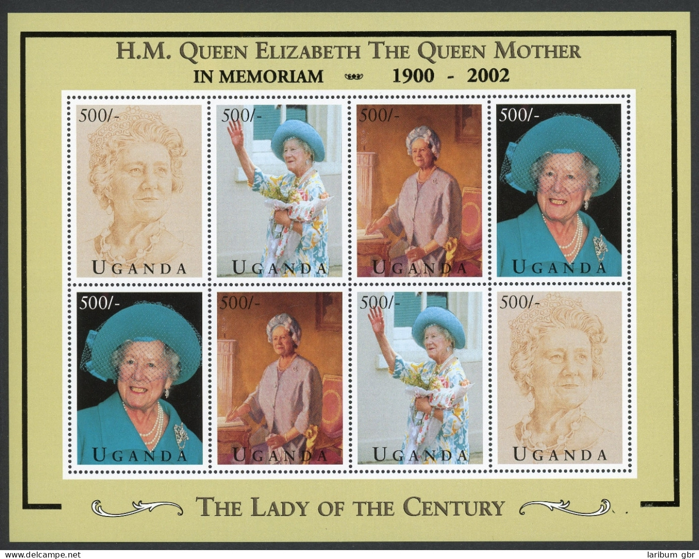 Uganda KB II 1509-1512 Postfrisch Queen Mum #IM478 - Oeganda (1962-...)