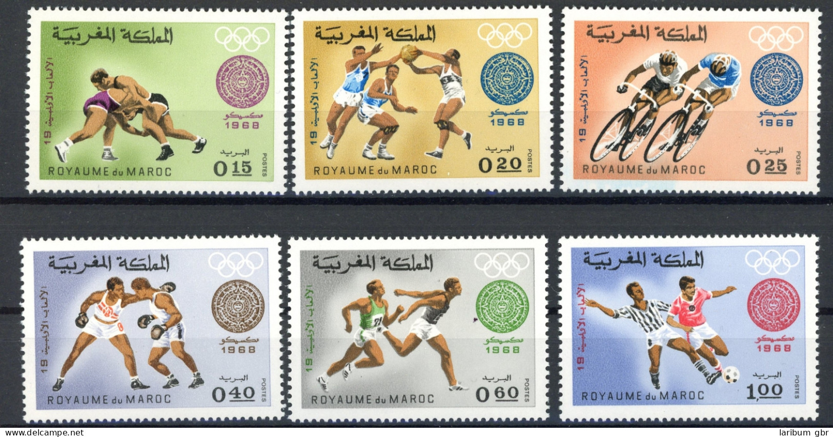 Marokko 635-40 Postfrisch Olympia 1968 #ID228 - Morocco (1956-...)