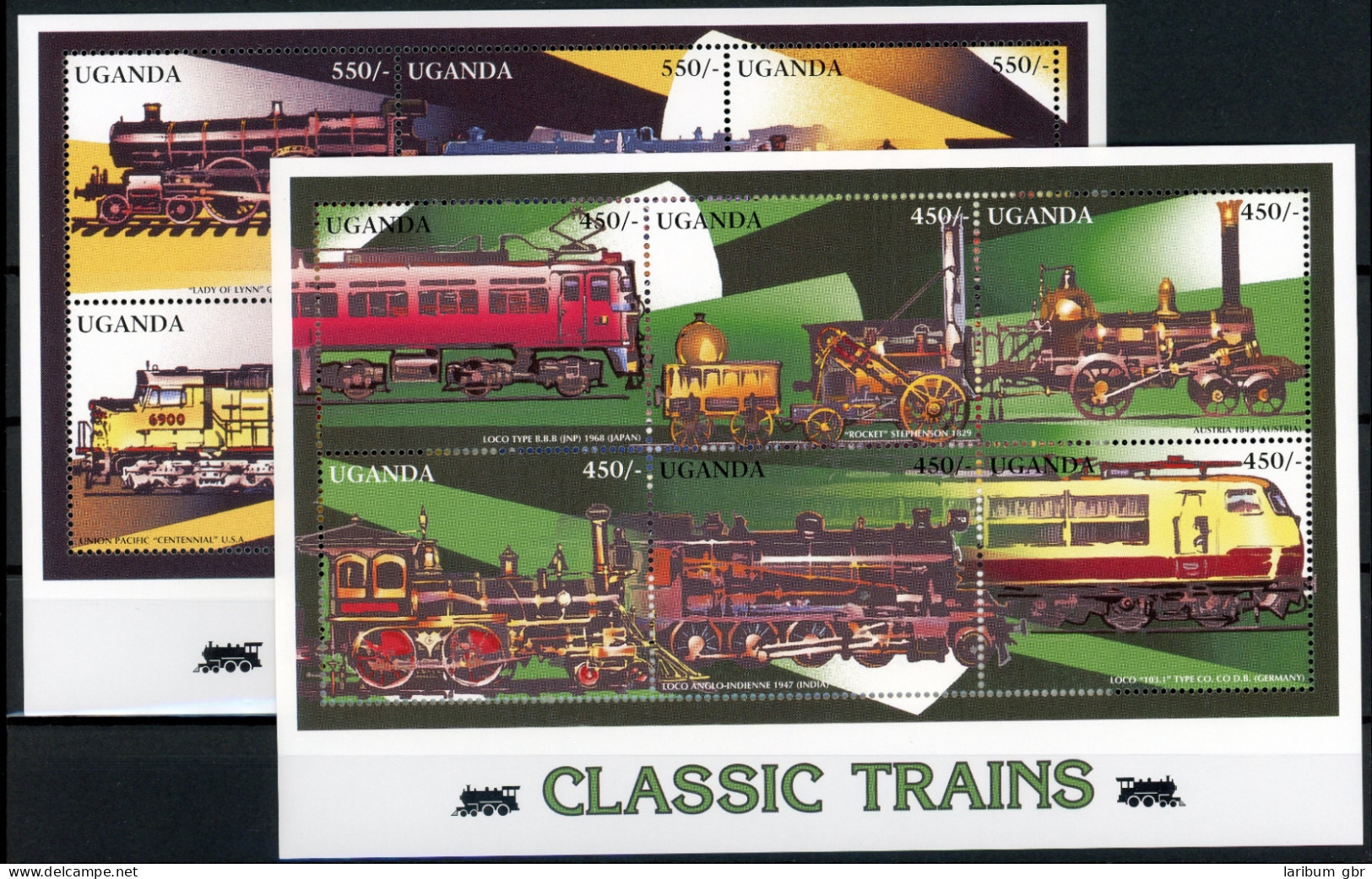 Uganda 1739-1750 Postfrisch Lokomotive #IV430 - Ouganda (1962-...)