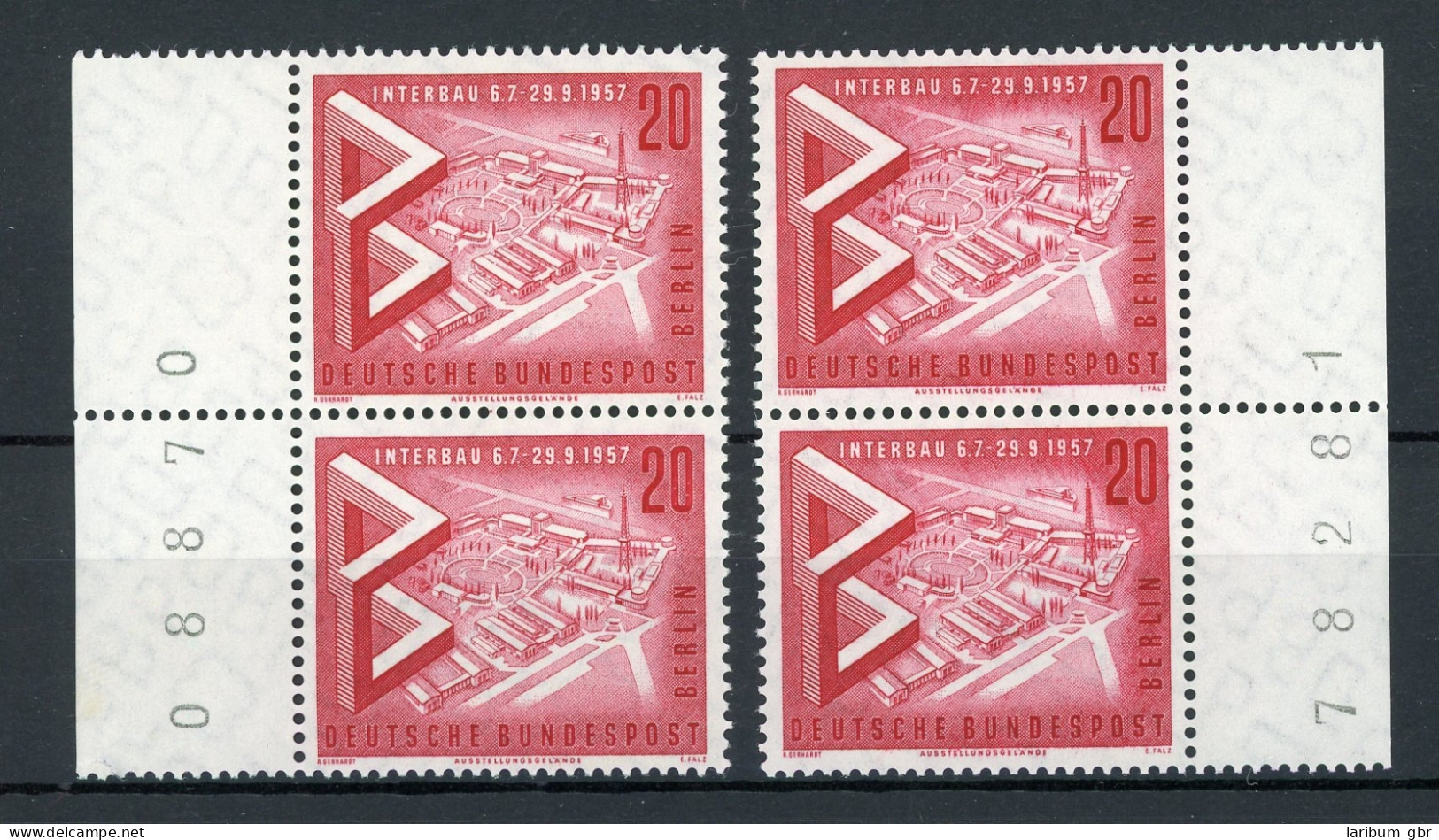 Berlin Senkr. Paare 161 Postfrisch Bogenzählnummer Links/ Rechts #IT875 - Unused Stamps