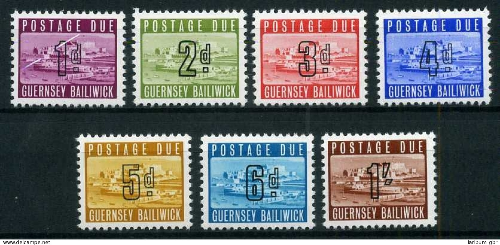 Guernsey Portomarke 1-7 Postfrisch #HK274 - Guernsey