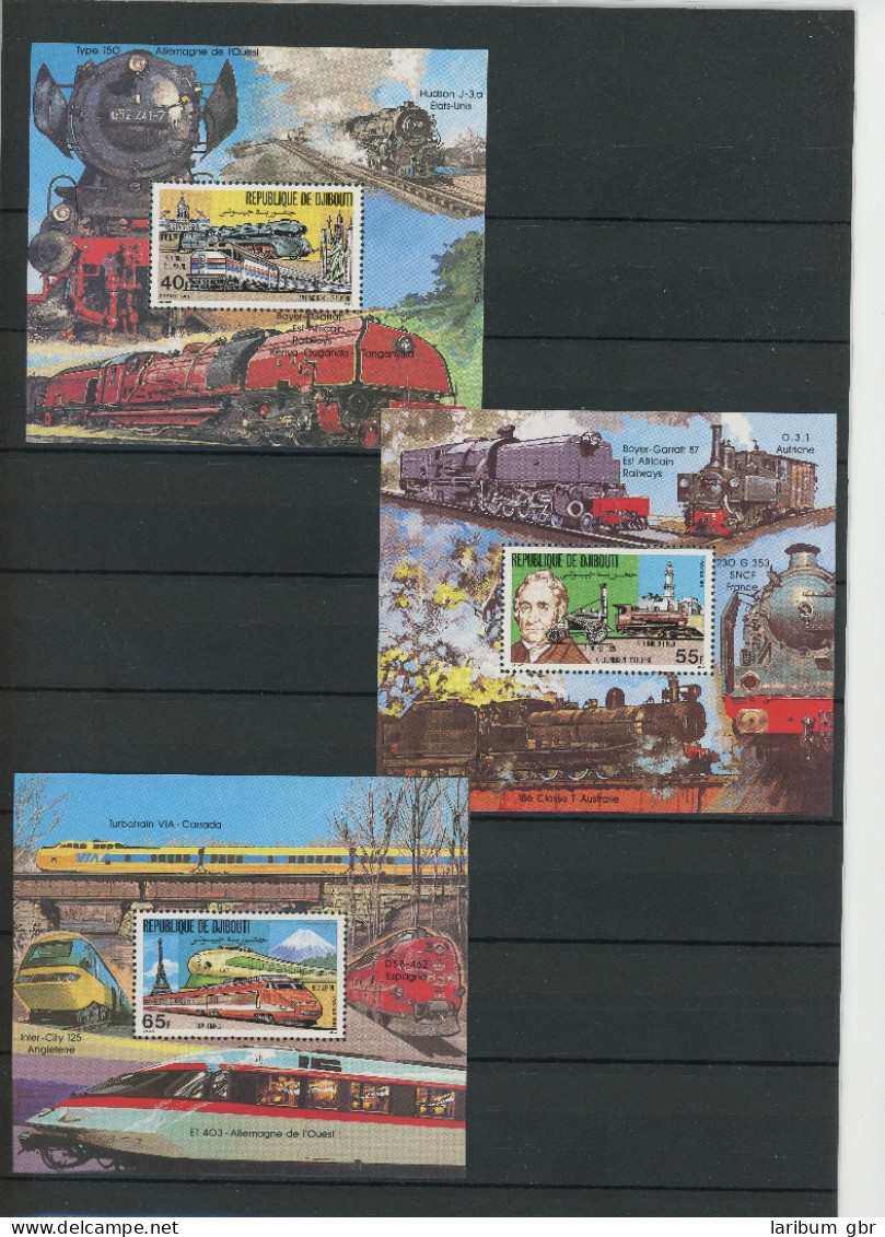Dschibuti Block 36-38 Postfrisch Eisenbahn #IY280 - Dschibuti (1977-...)