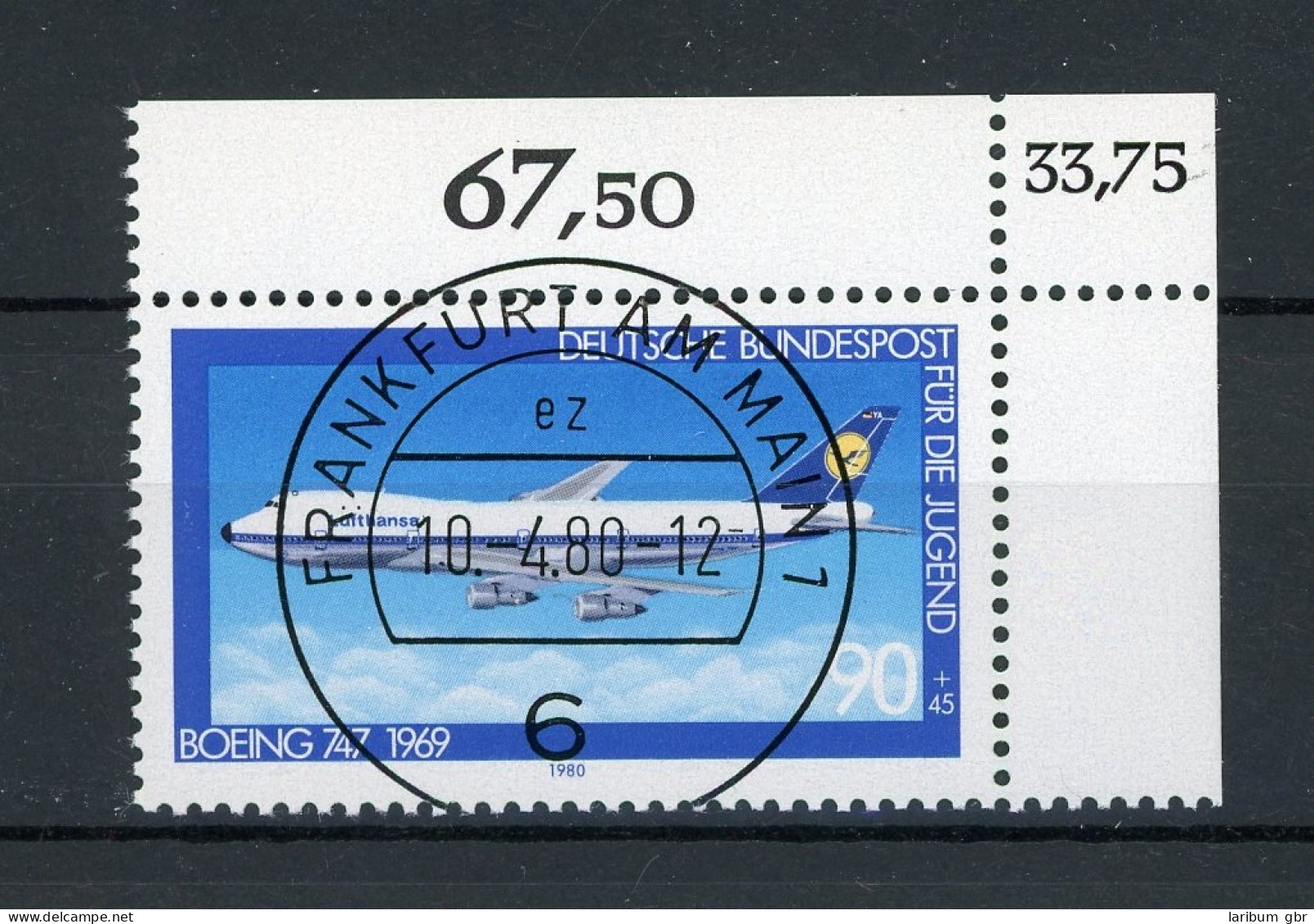Bund 1043 KBWZ Gestempelt Frankfurt #IU608 - Used Stamps