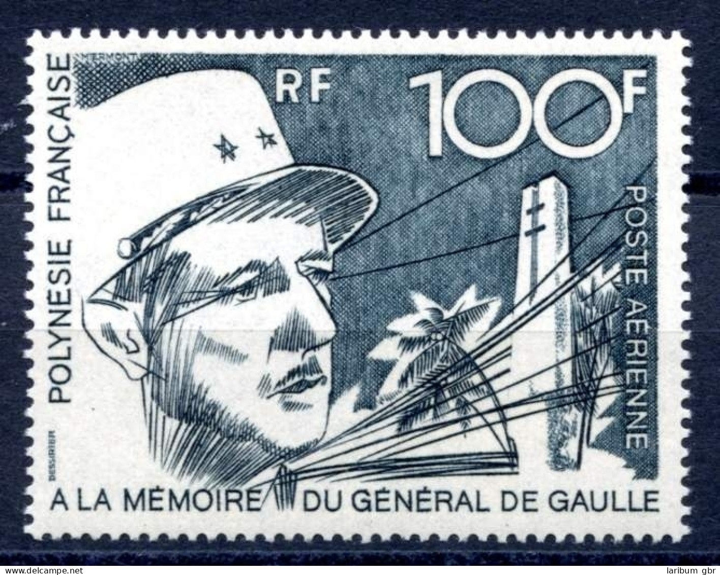 Franz. Polynesien 157 Postfrisch De Gaulle #IS726 - Autres & Non Classés