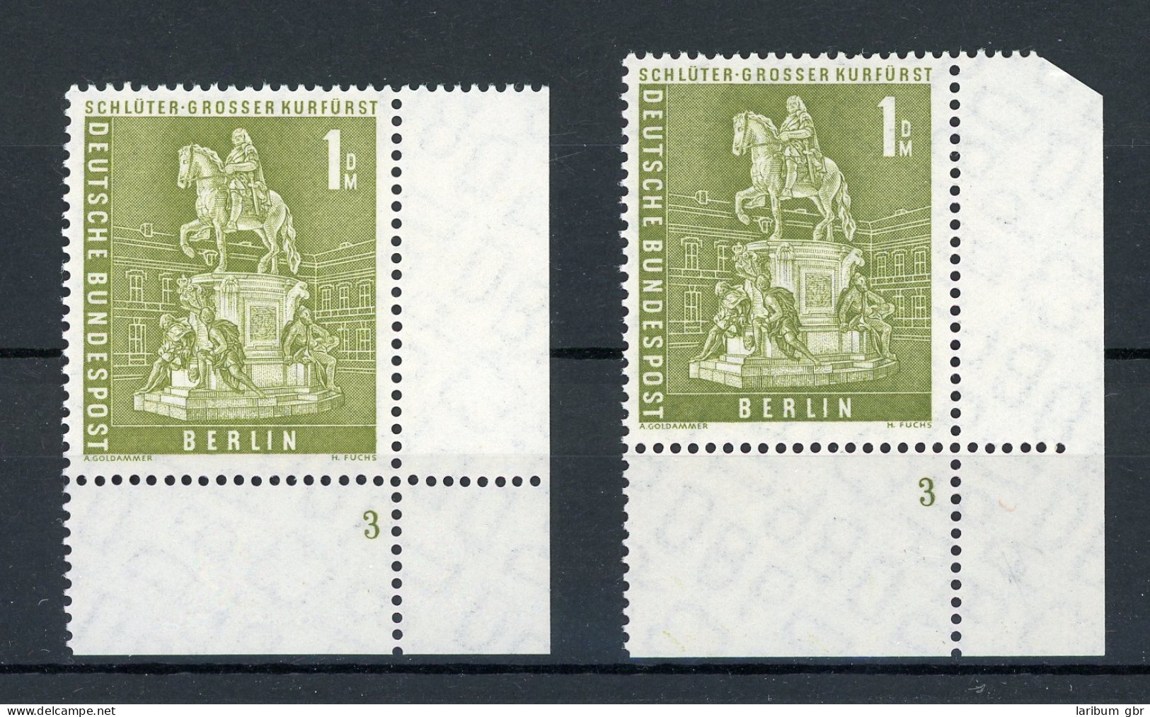 Berlin 153 V Postfrisch FN/ Formnummer 3, Versch. Zähnungen #IU568 - Unused Stamps