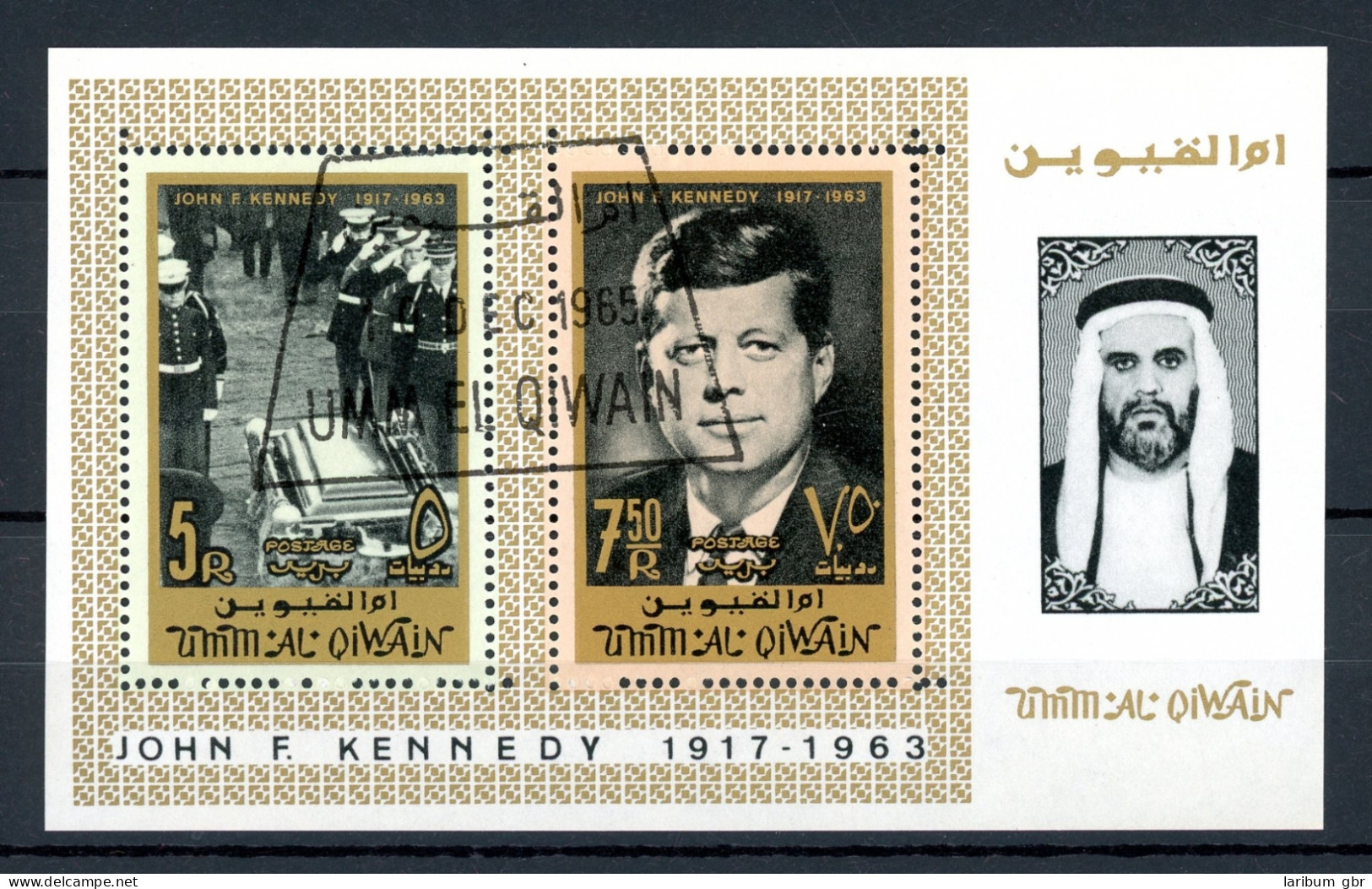 Umm-al-Qaiwain Block 2 A Gestempelt John F. Kennedy #IM046 - Altri & Non Classificati