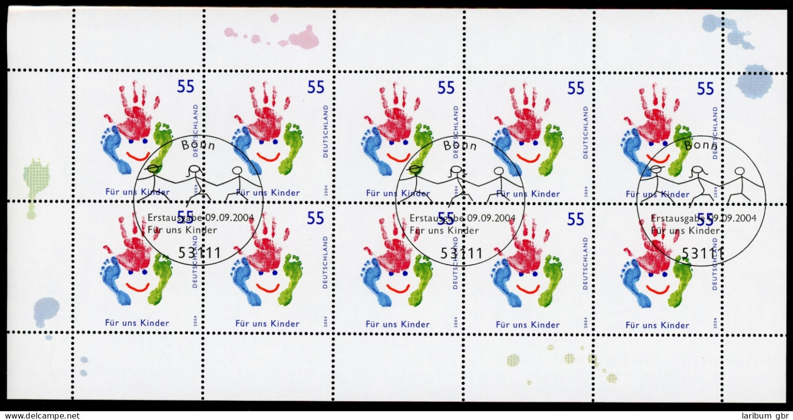 Bund Zehnerbogen 2418 Bonn Ersttagssonderstempel #IM121 - Other & Unclassified