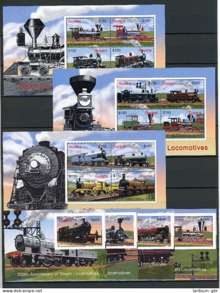 Guyana 7741-7752, Block 783-786 Postfrisch Eisenbahn #IM071 - Guyana (1966-...)