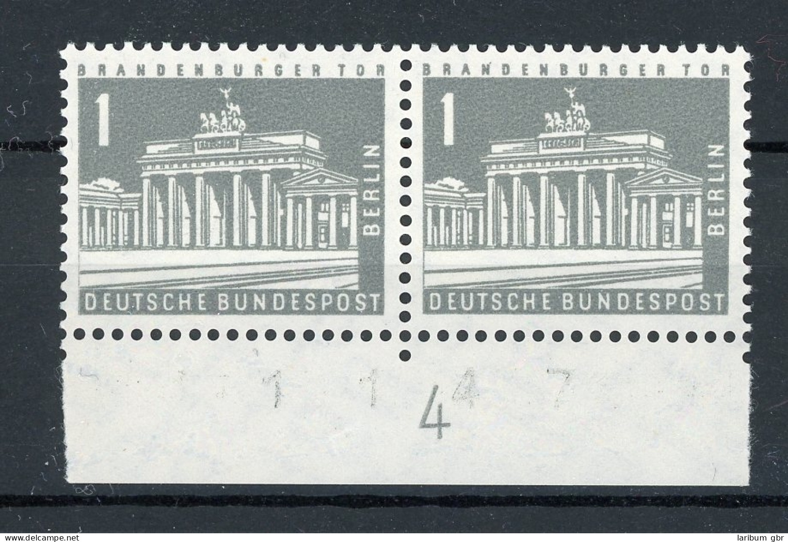 Berlin Waag. Paar Unterrand 140 Y DZ 4 Postfrisch #IT833 - Unused Stamps