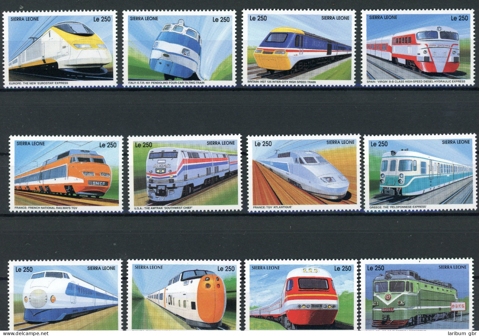 Sierra Leone 2318-2329 Postfrisch Eisenbahn #IU996 - Sierra Leone (1961-...)