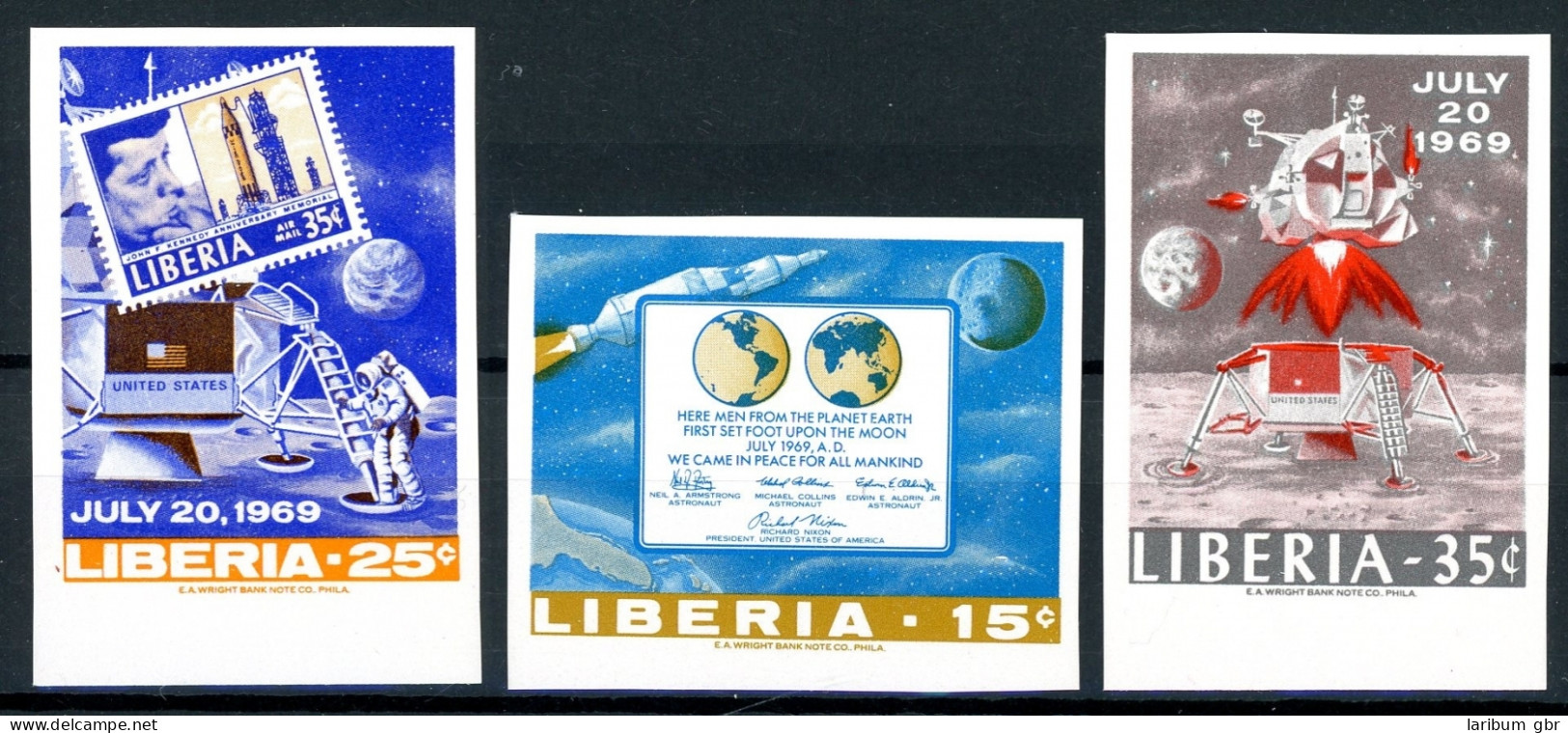 Liberia 725-727 B Postfrisch Bemannte Raumfahrt #IS573 - Liberia