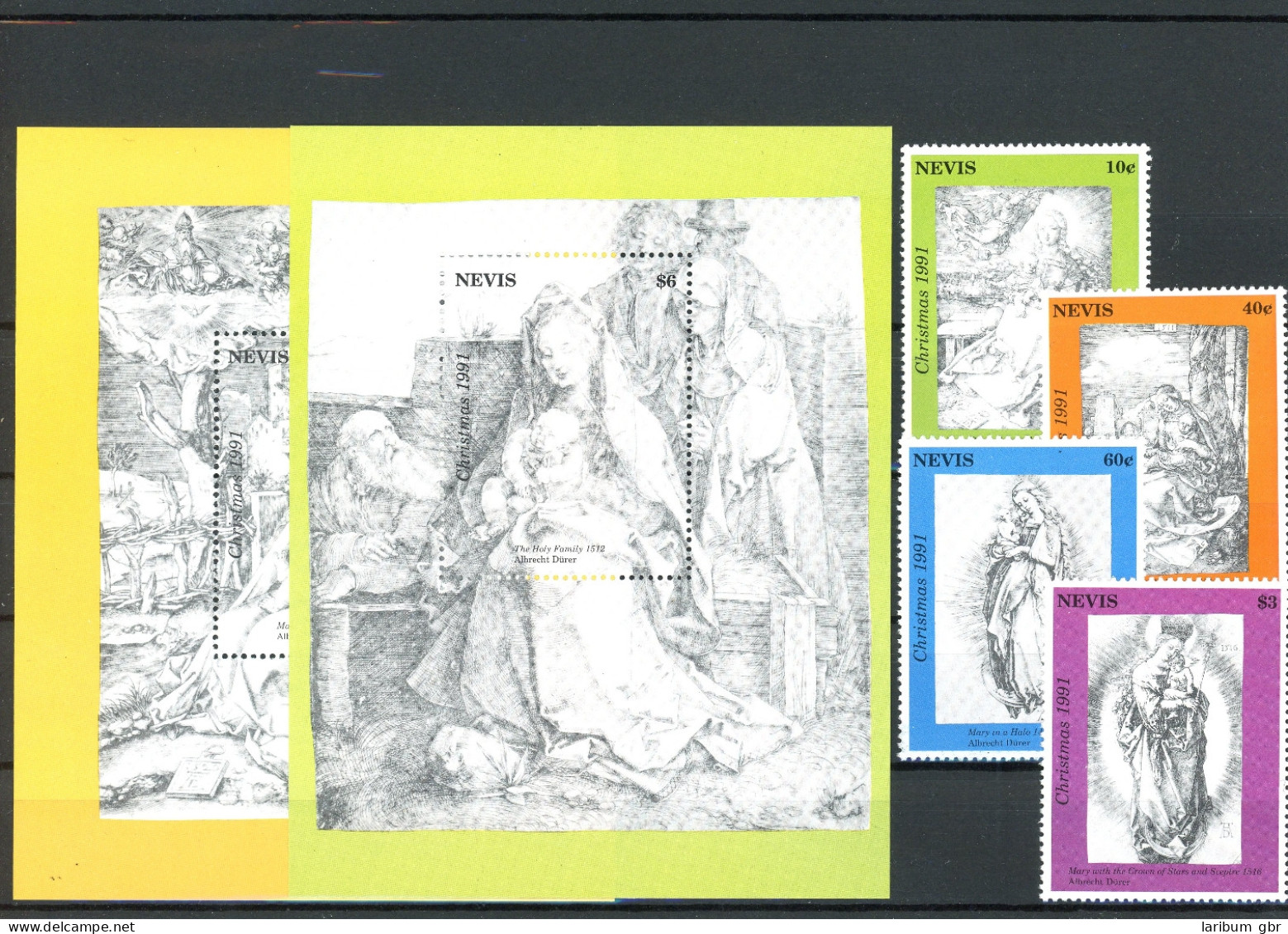 Nevis 647-650 + Block 40-41 Postfrisch Albrecht Dürer #JC490 - Anguilla (1968-...)