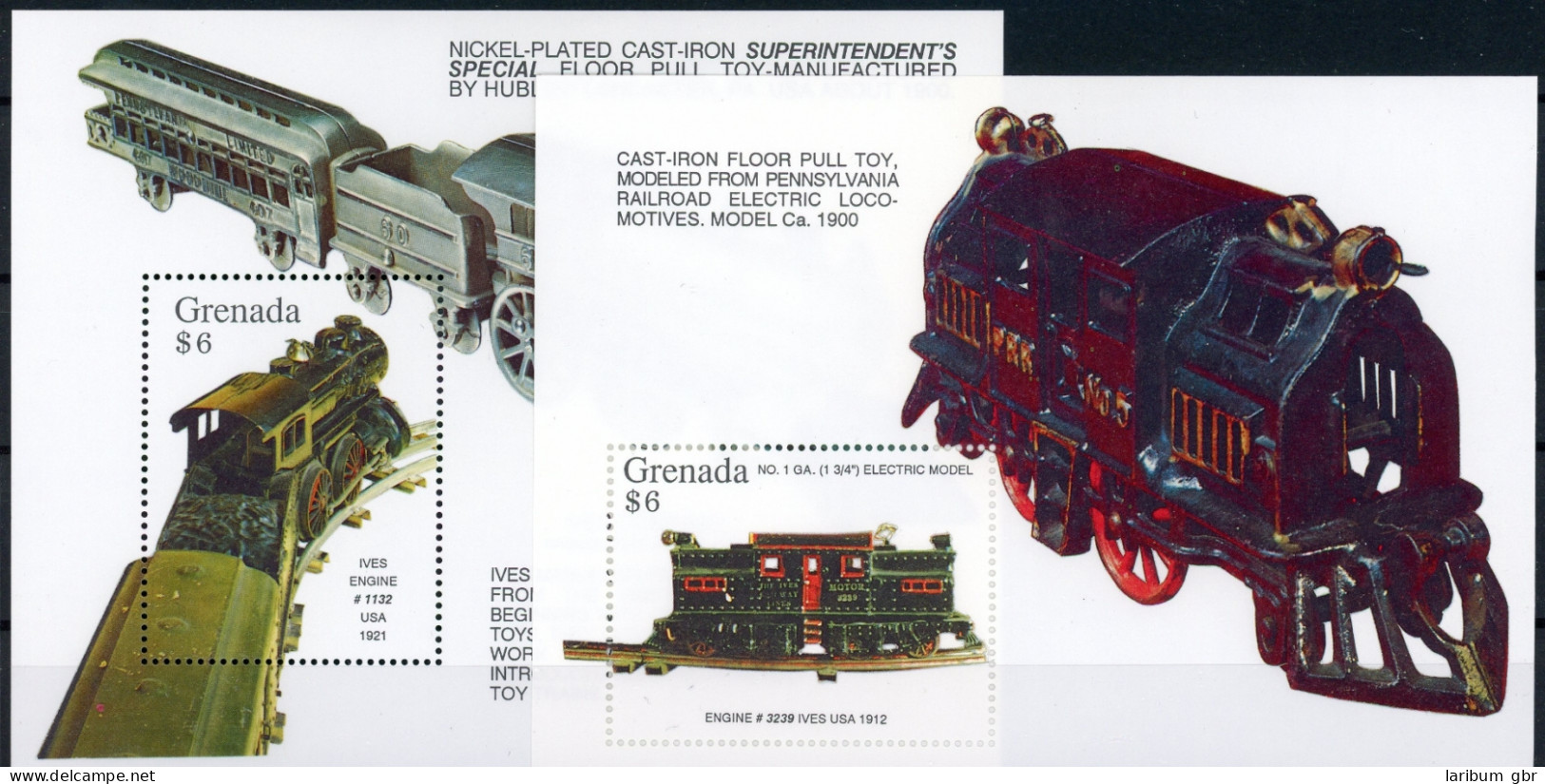 Grenada Block 311-312 Postfrisch Eisenbahn #IV402 - Grenade (1974-...)