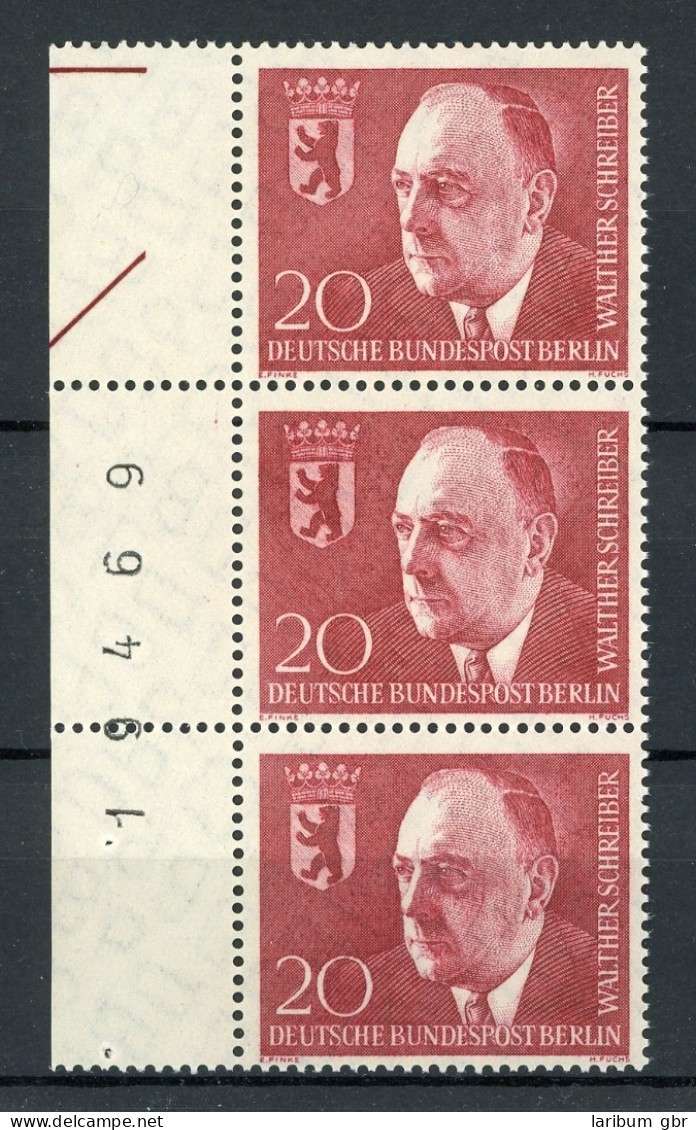 Berlin Senkr. 3er Str. 192 Postfrisch Steuerstriche #IT935 - Unused Stamps