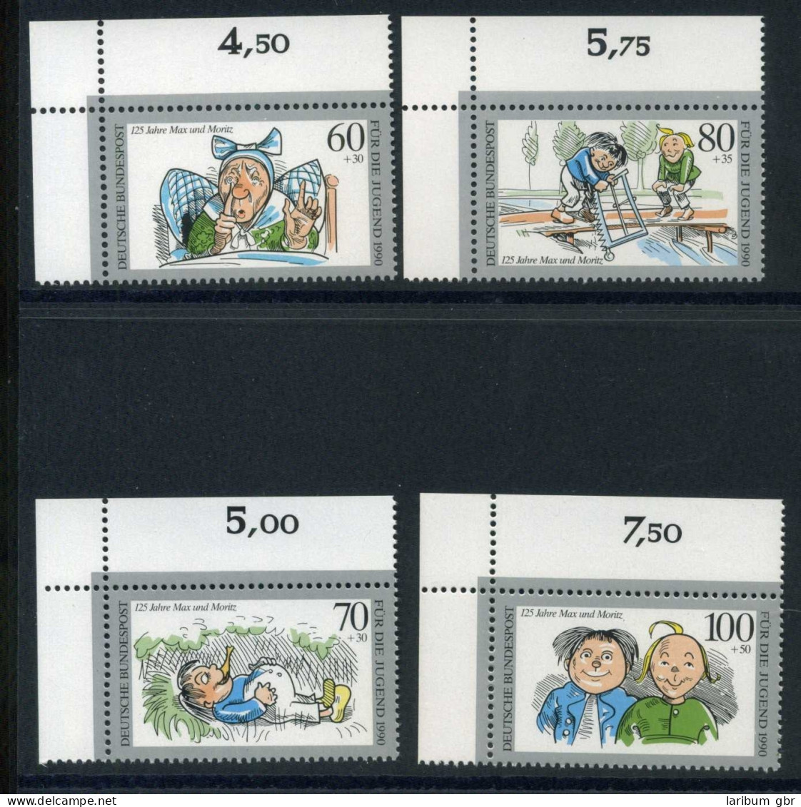 Bund Eckrand Ol 1455-1458 Postfrisch Max Und Moritz #HK226 - Andere & Zonder Classificatie