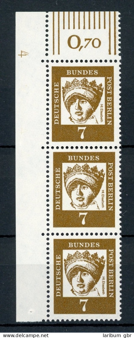 Berlin Senkr. 3er Str. 200 DZ 4 Postfrisch Bug Im Bogenrand #IT979 - Unused Stamps
