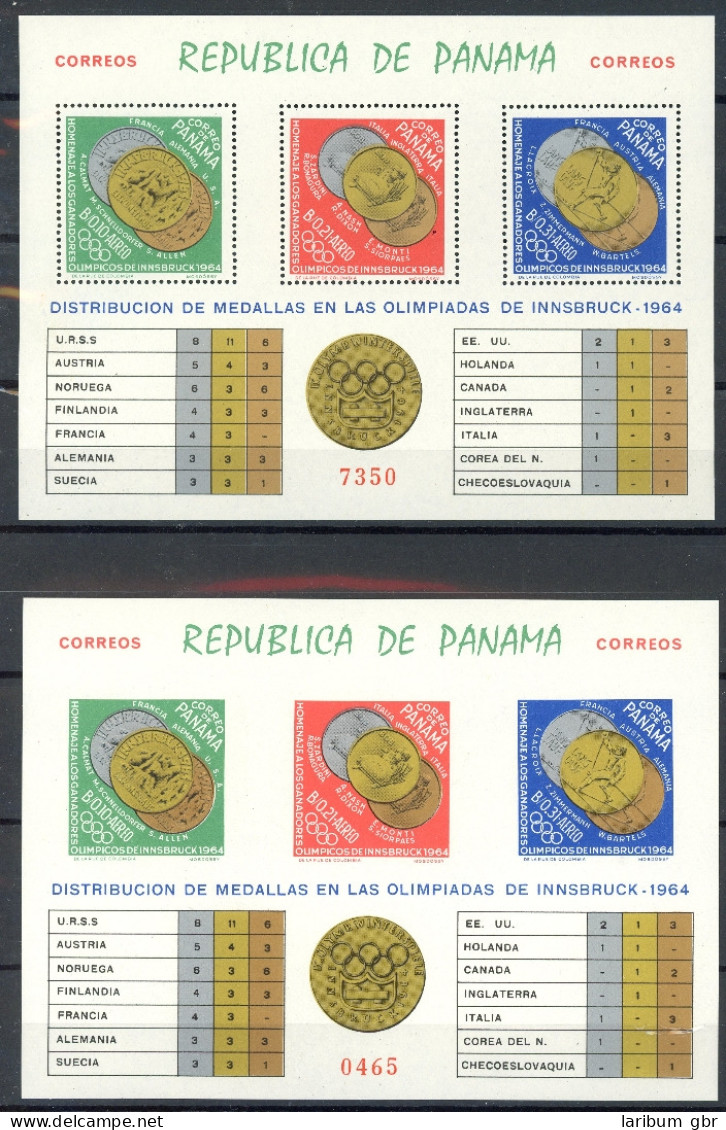 Panama Block 31 A-B Postfrisch Olympia 1972 #IF265 - Panamá