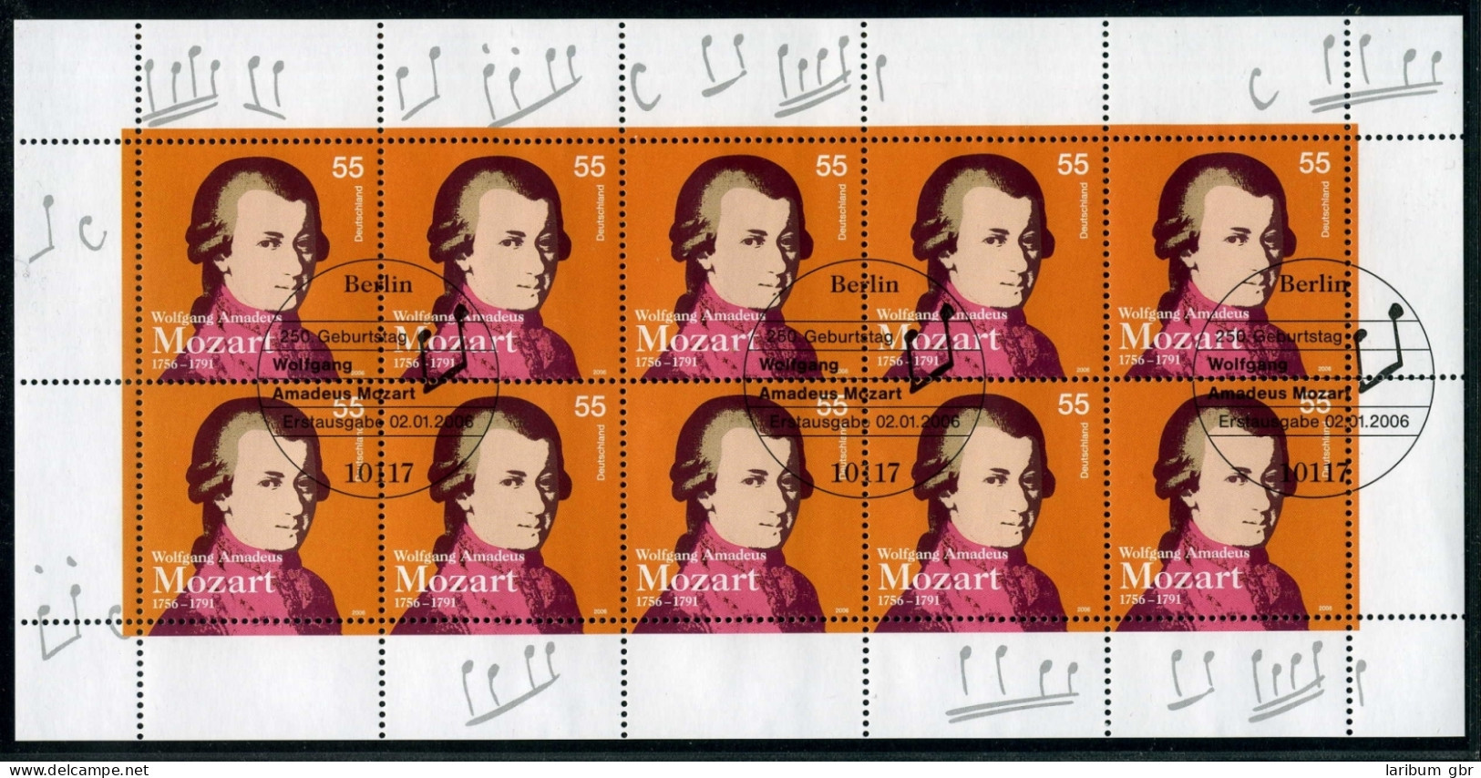 Bund Zehnerbogen 2512 Berlin Ersttagssonderstempel #IM345 - Andere & Zonder Classificatie