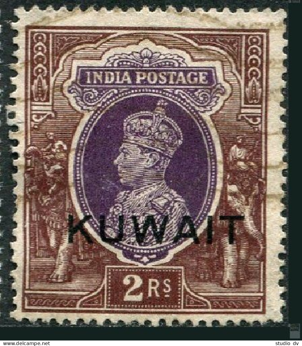 Kuwait 54, Used. Michel . Indian Postal Administration, George VI, 1939. - Koweït