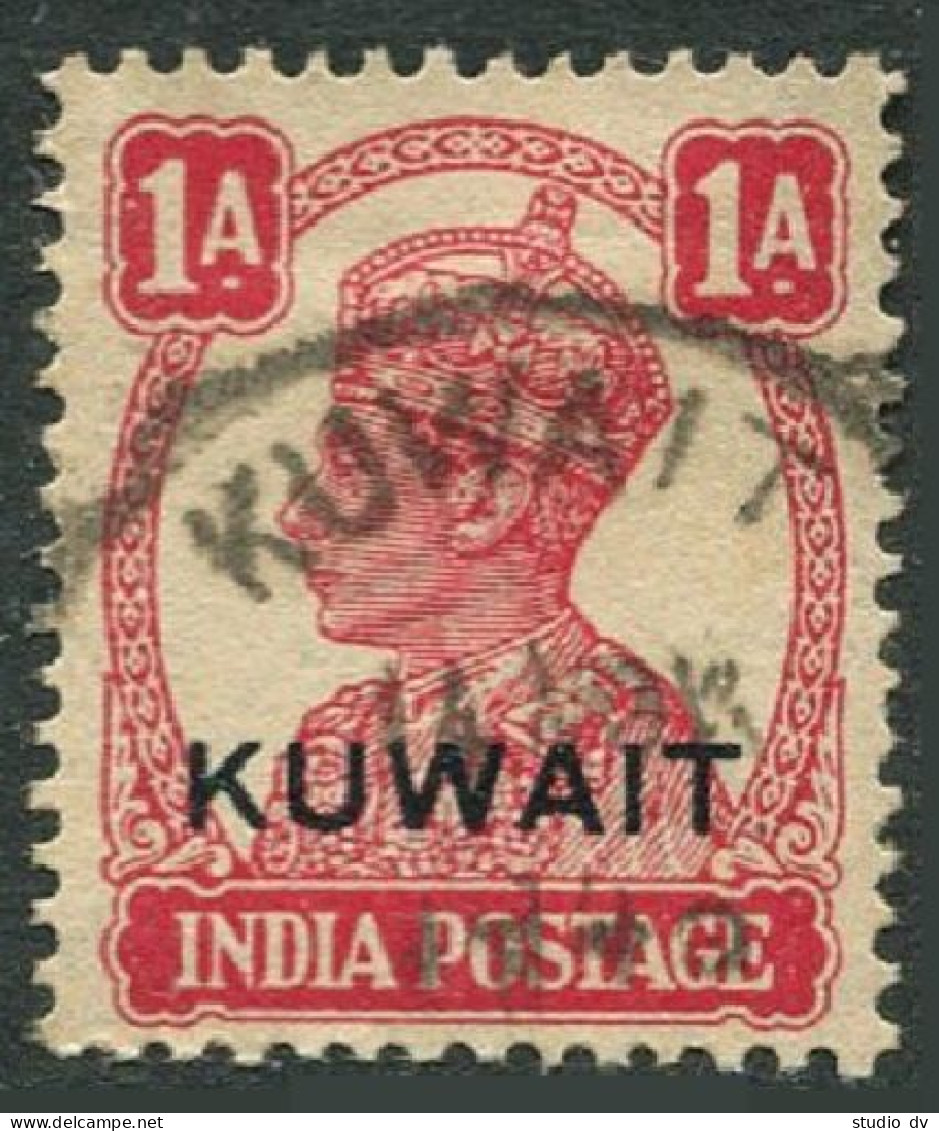 Kuwait 62, Used. Michel 55. Indian Postal Administration, George VI, 1945. - Koeweit