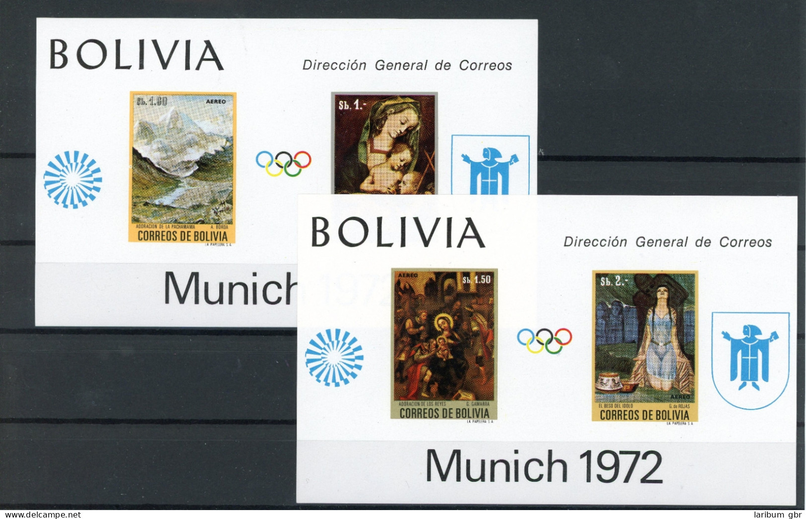 Bolivien Block 34-35 Postfrisch Olympia #ID308 - Bolivia
