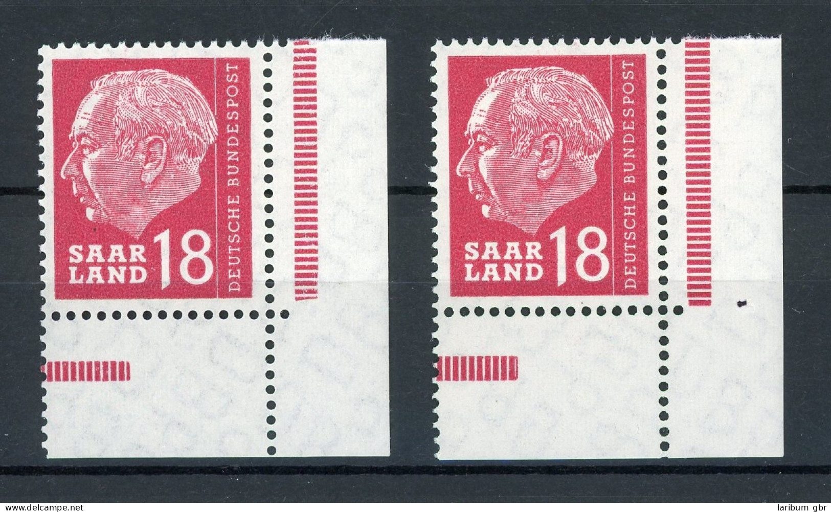 Saarland 389 Postfrisch 2 Verschiedene Druckbogenecken #IU538 - Sonstige & Ohne Zuordnung