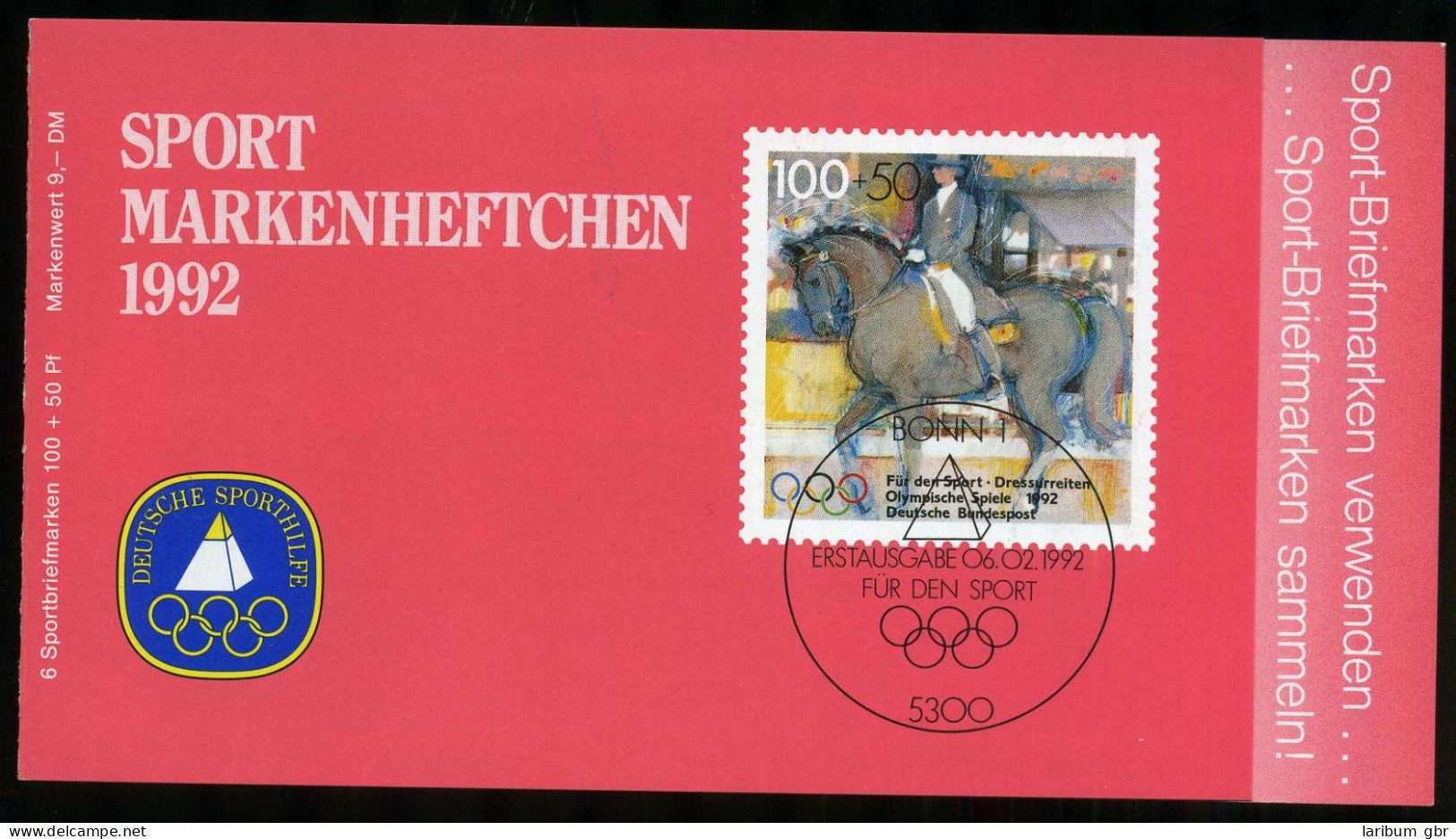 Bund Sport Markenheftchen 1594 Postfrisch #IT625 - Sonstige & Ohne Zuordnung