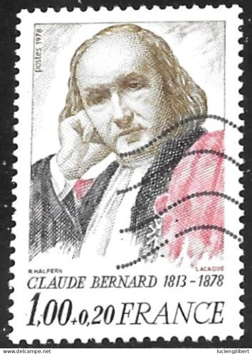 TIMBRE N° 1990 A -  CLAUDE BERNARD  -  OBLITERE  -  1978 - Gebraucht