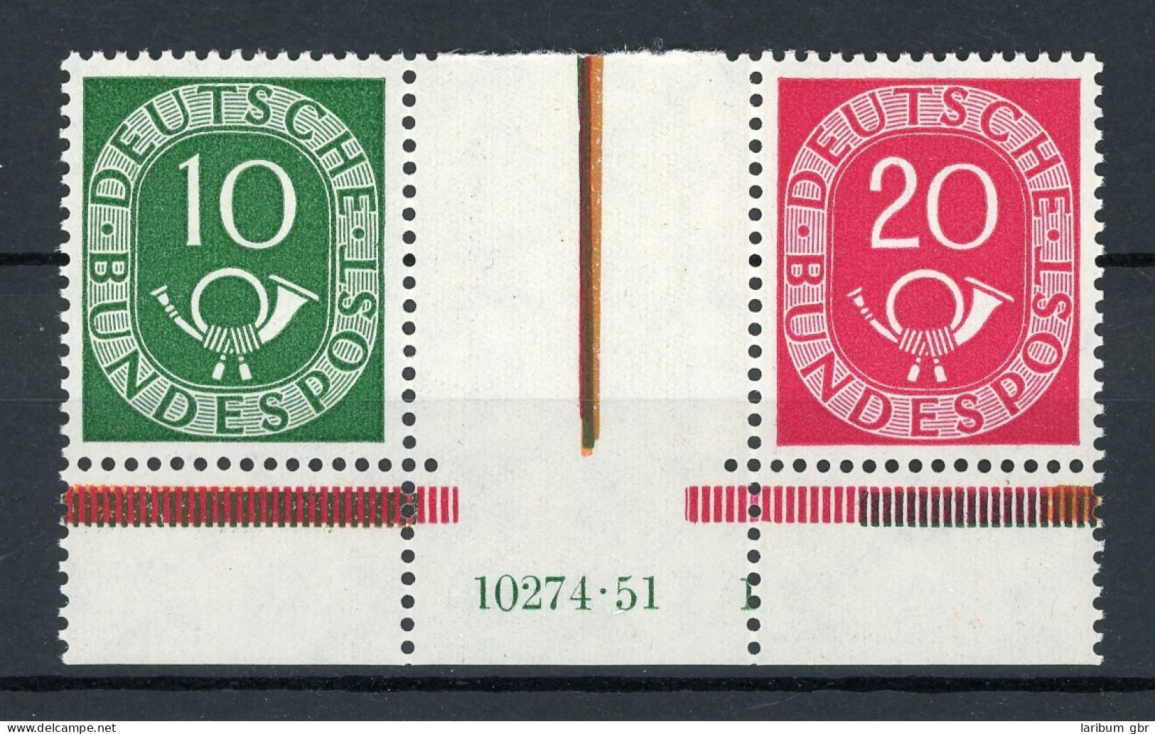 Bund WZ 1 HAN Postfrisch 10274.51 1, Rechte Marke Gefaltet #IX745 - Used Stamps