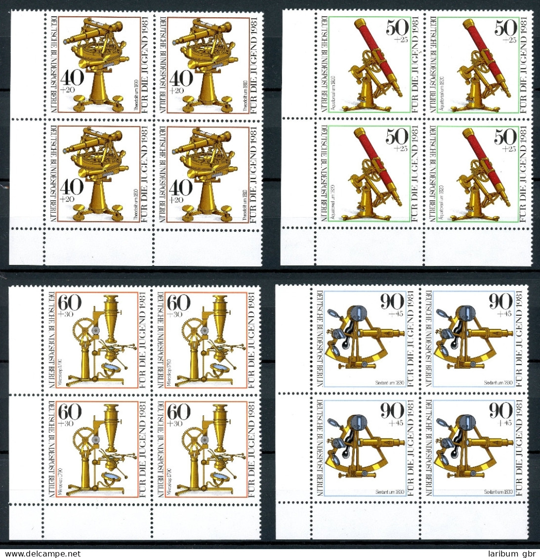 Berlin 4er Blöcke Eckrand Ul 641-44 Postfrisch #IT559 - Altri & Non Classificati