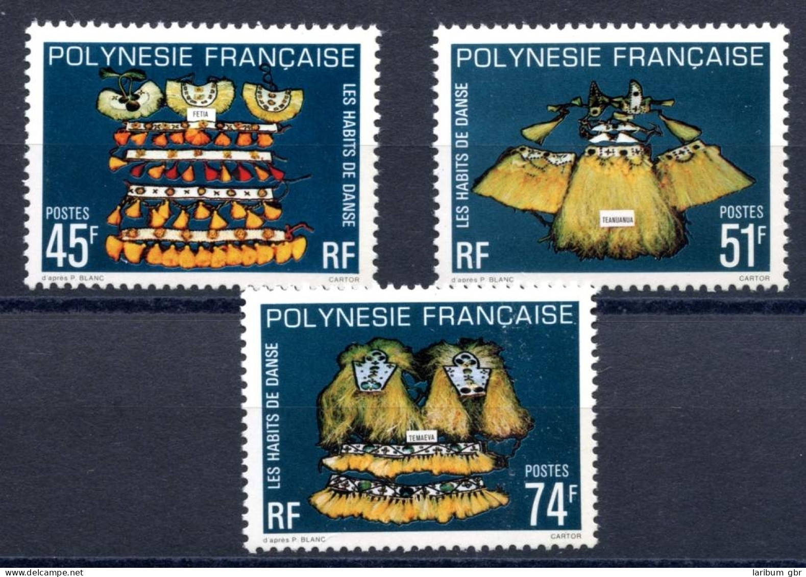 Franz. Polynesien 287-289 Postfrisch Volkskunst #IS680 - Autres & Non Classés