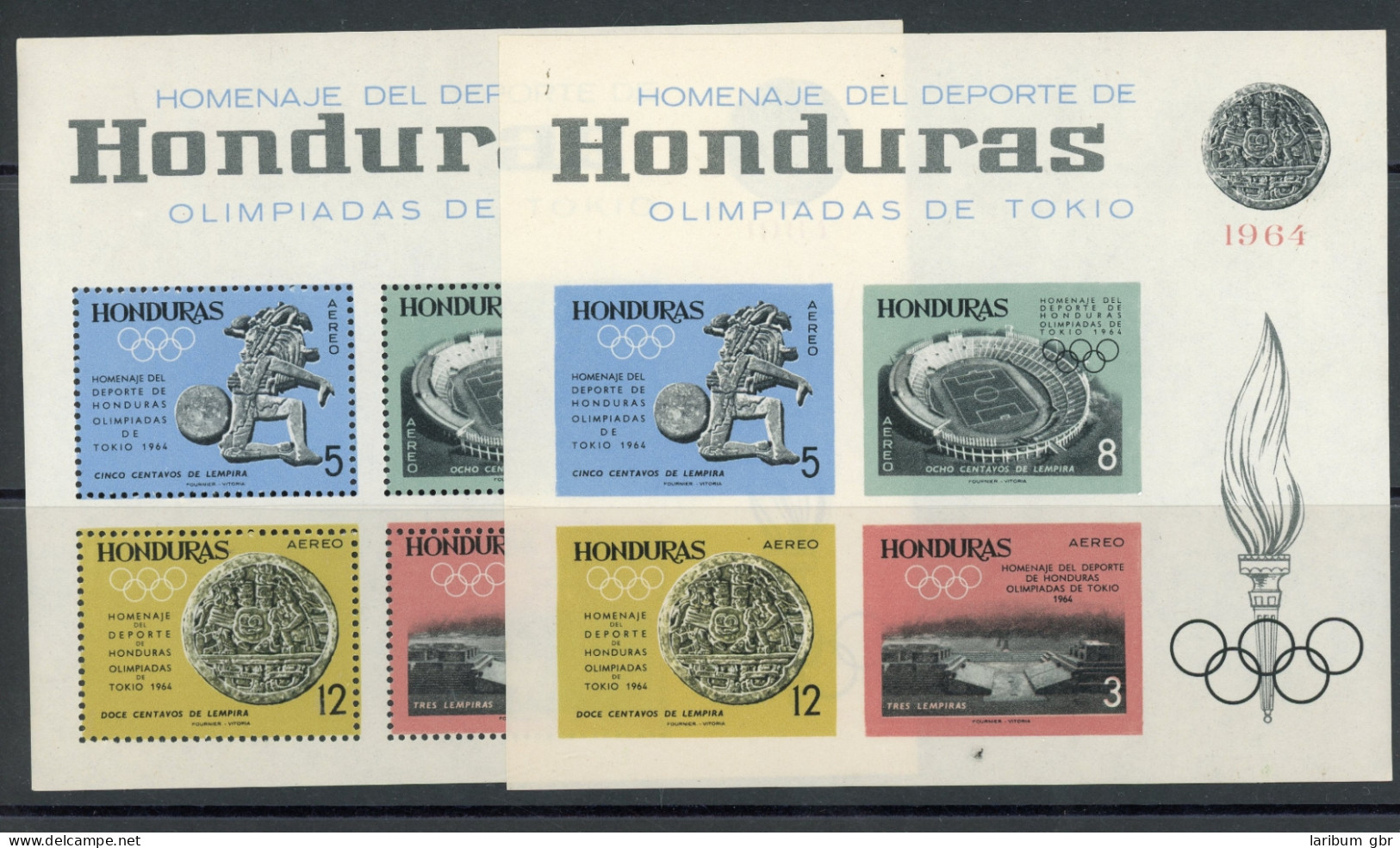 Honduras Block 6 A+B Postfrisch Olymische Spiele #IN163 - Honduras