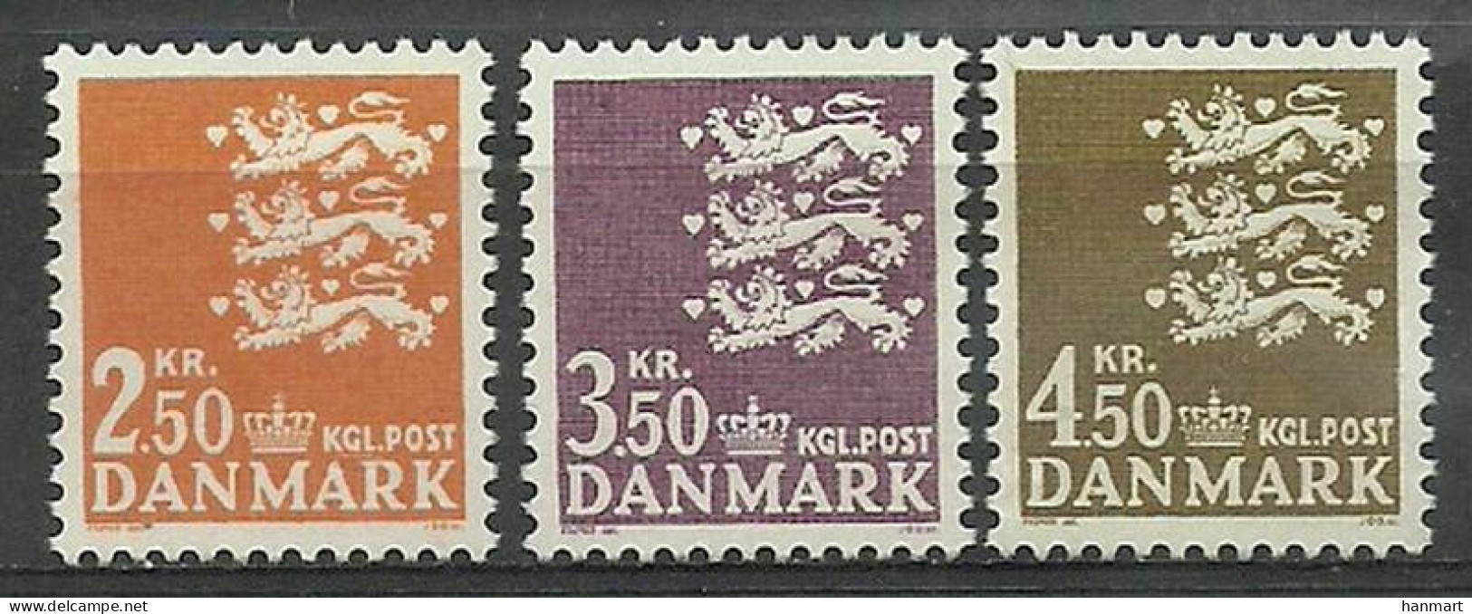 Denmark 1972 Mi 526-528 MNH  (ZE3 DNM526-528) - Francobolli