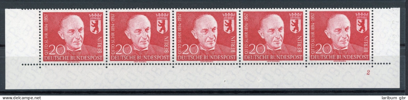 Berlin 5er Str. 181 Postfrisch Eckränder Unten FN/ Formnummer 2 #IT892 - Unused Stamps