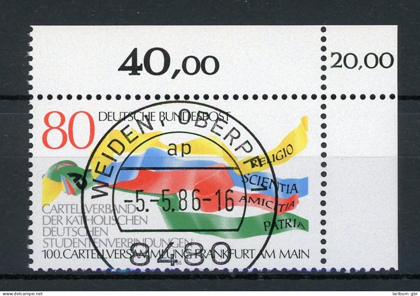 Bund 1283 KBWZ Gestempelt Weiden #IY170 - Used Stamps