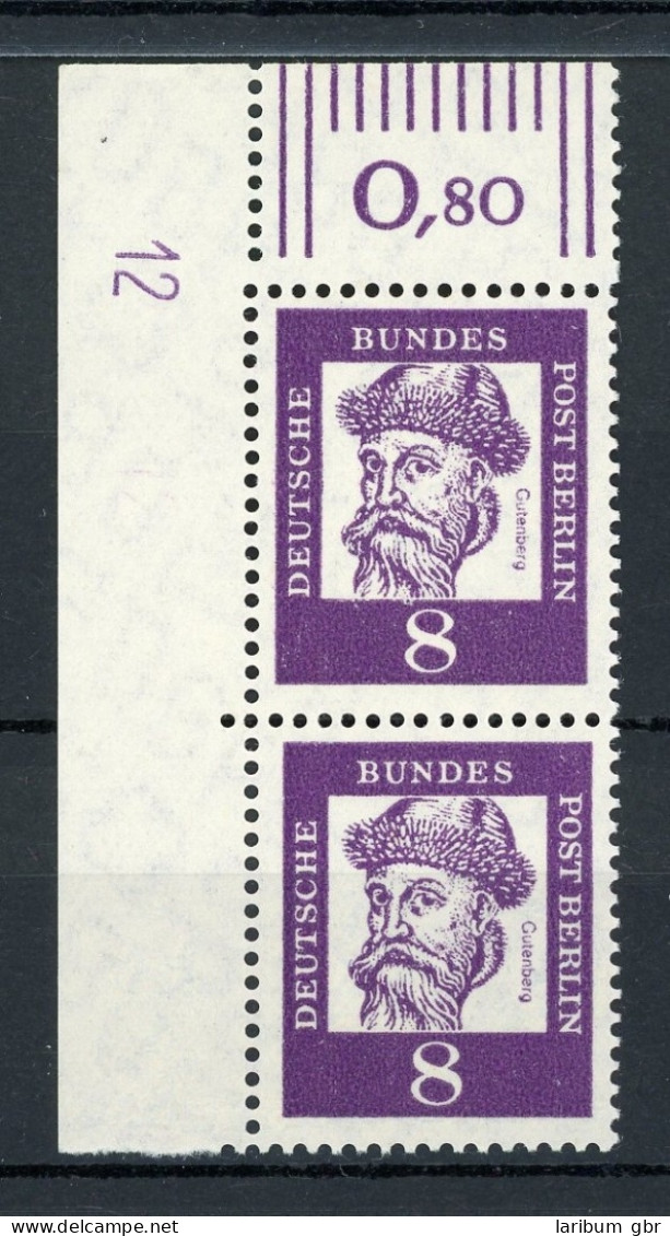 Berlin 201 DZ 12 Postfrisch Gummifehler In Der Unteren Marke #IT985 - Unused Stamps