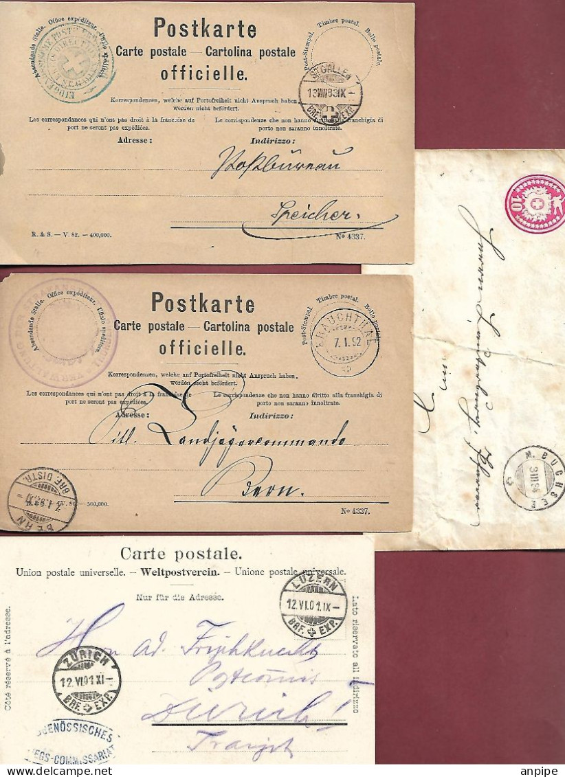 SUIZA. HISTORIA POSTAL - Lettres & Documents