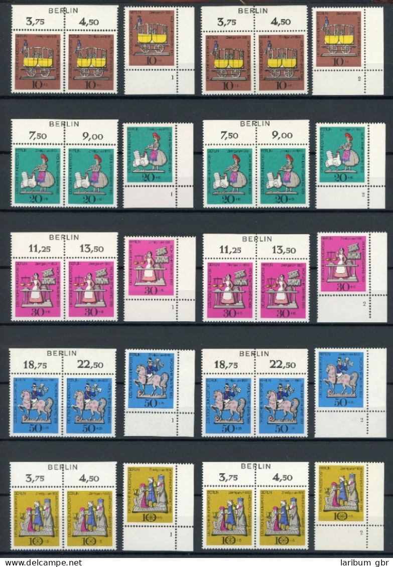 Berlin 348-352 Postfrisch Formnummern 1+2, Zudruck Berlin #IV059 - Unused Stamps