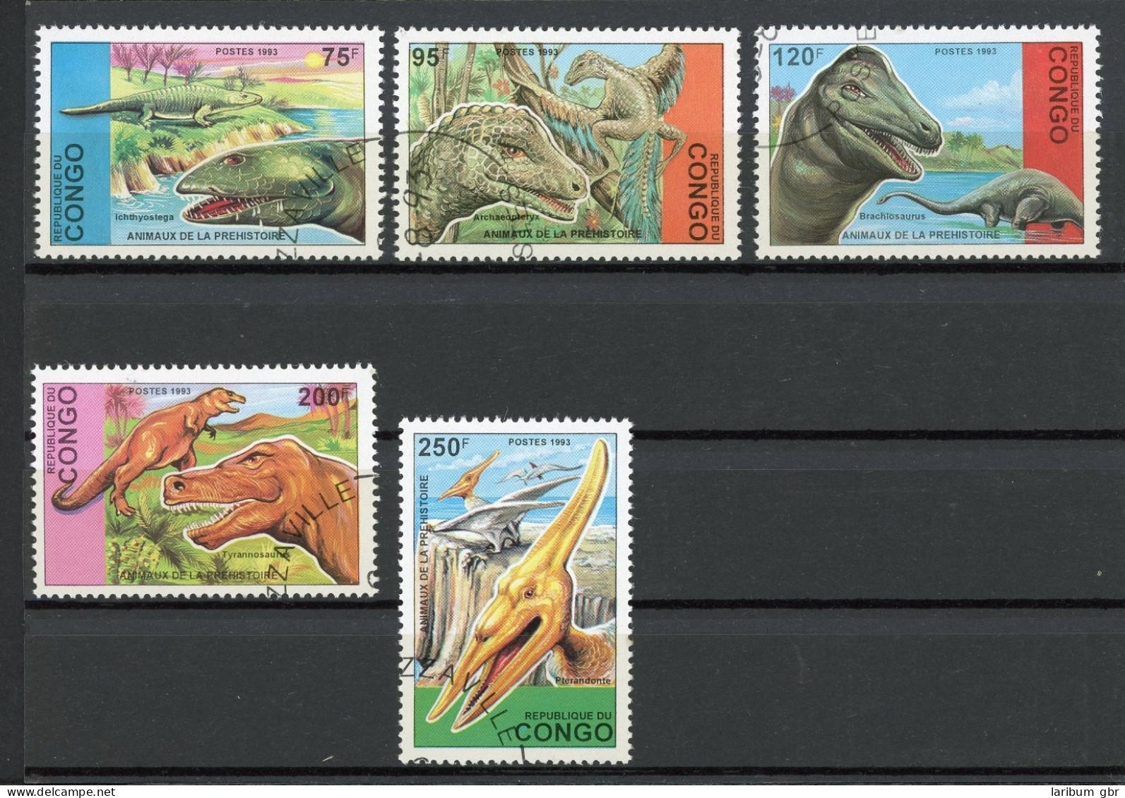 Kongo Brazzaville 1398-1402 Gestempelt Dinosaurier #IA185 - Andere & Zonder Classificatie