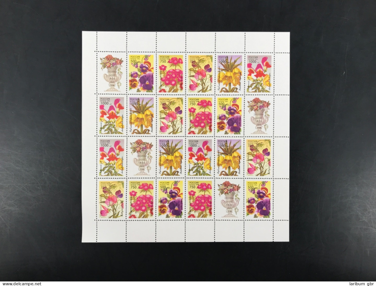 Russland ZD-Bogen 480-484 Postfrisch Blumen, Blüten #KE520 - Sonstige & Ohne Zuordnung